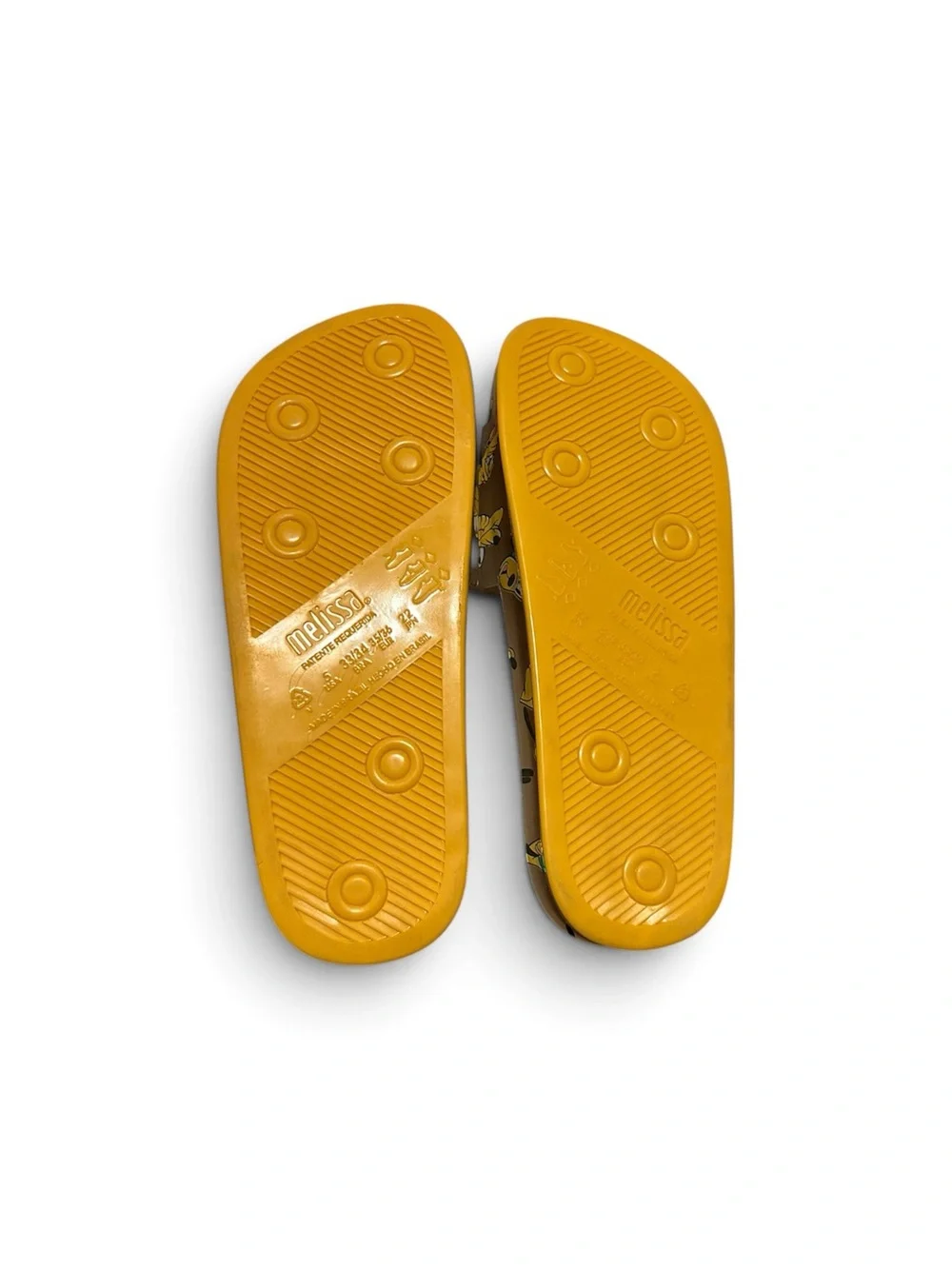 Mini Melissa Beach Slide Disney Pluto Clear Beige Kids Size 5 Y